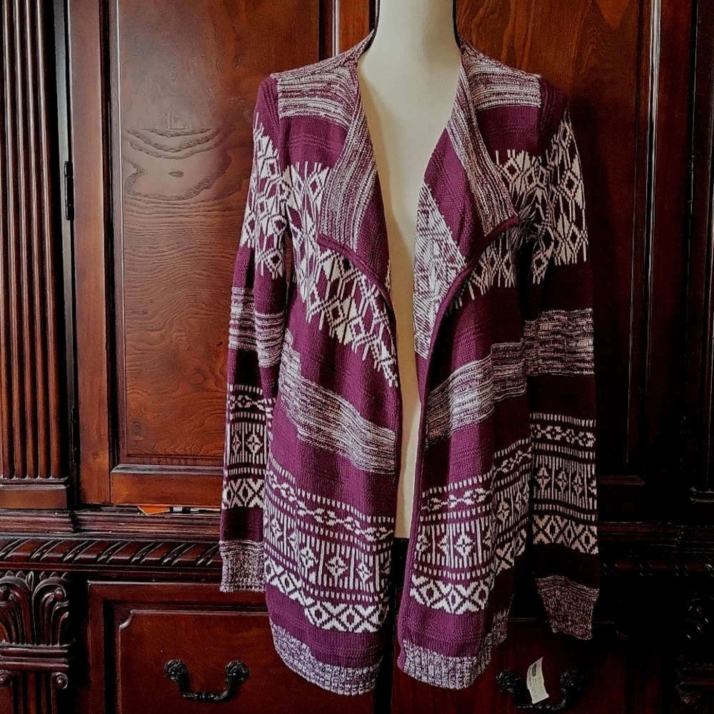 Sweater Barn open front cardigan